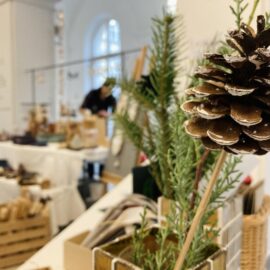 Farbige Wionterdekoration