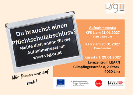 Flyer with the Info about the Kursstart
