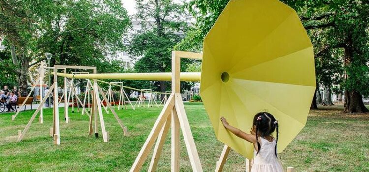 Schallinstallation: Das gelbe Rohr Schallinstallation: Das gelbe Rohr