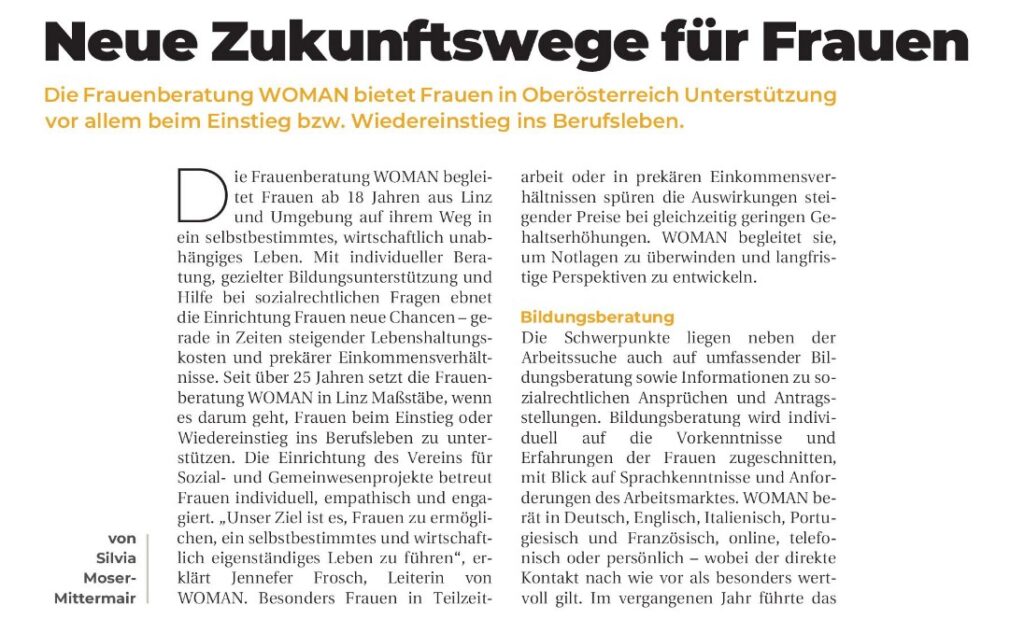 Zeitungsseite mit Schrift.